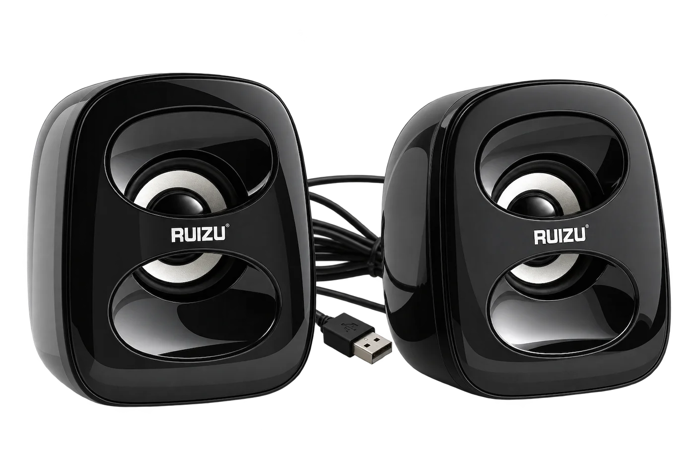 Ruizu RS-490 USB 2.0 Desktop Speakers – Black