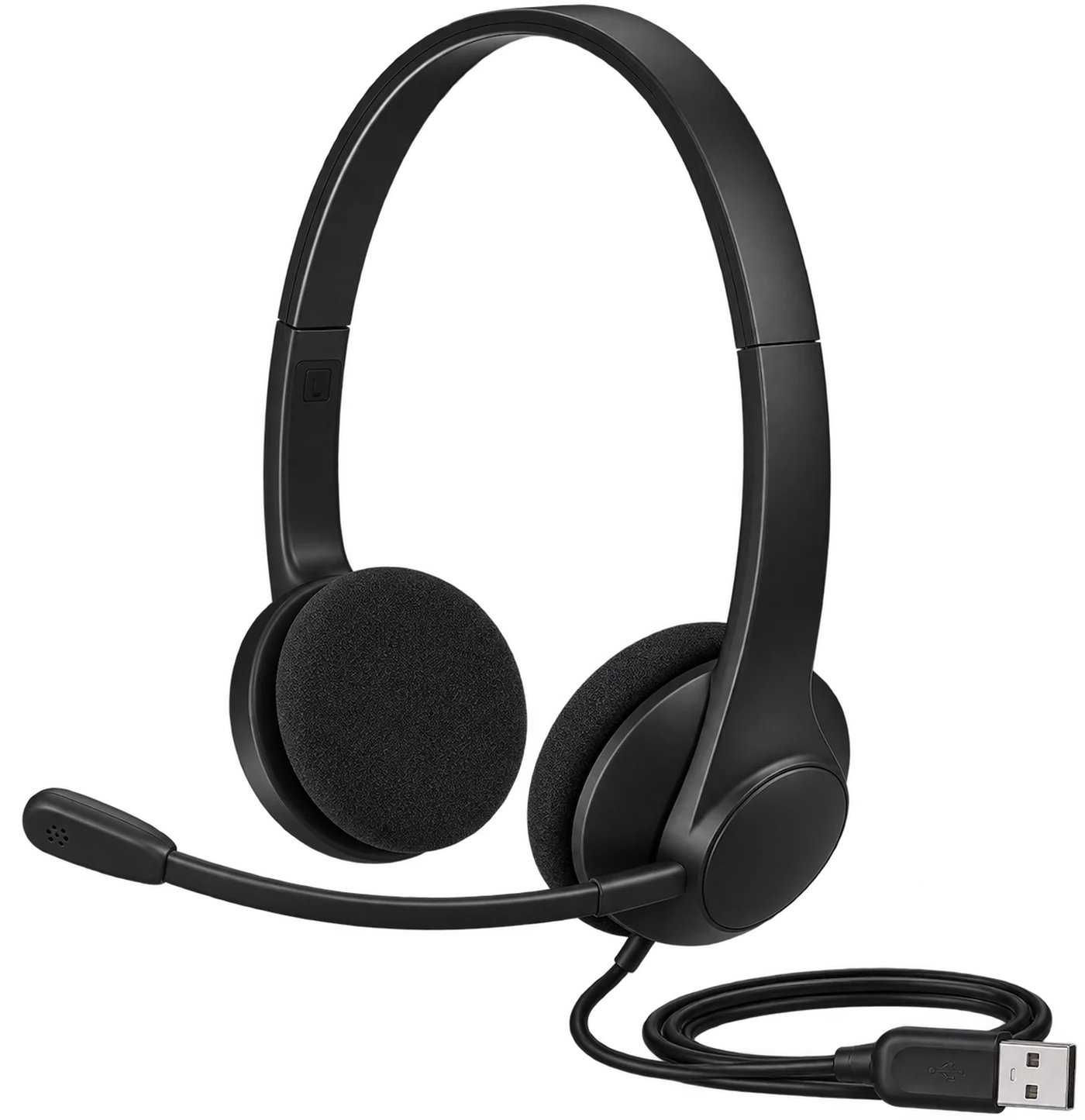 Logitech H340 USB Computer Headset – Black