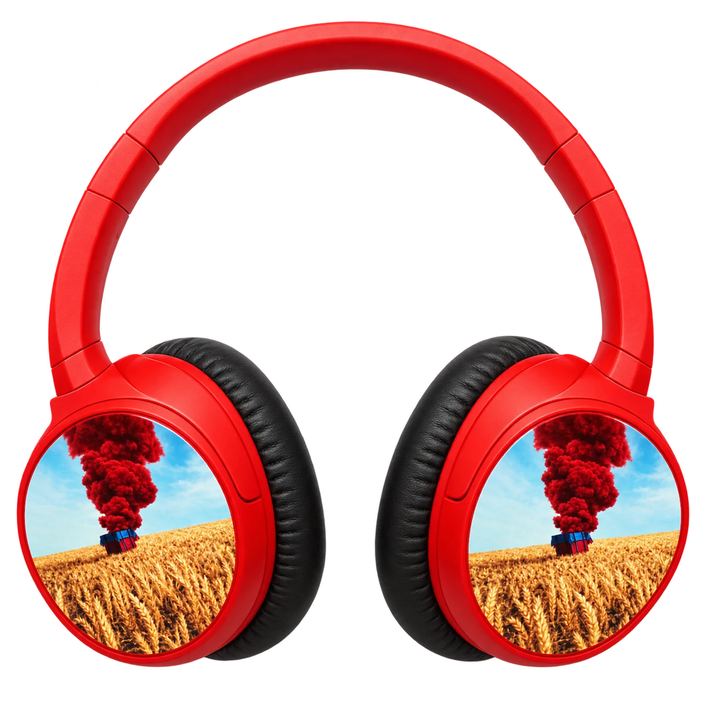KR-2000 Super Bass Wired Headphones – Red