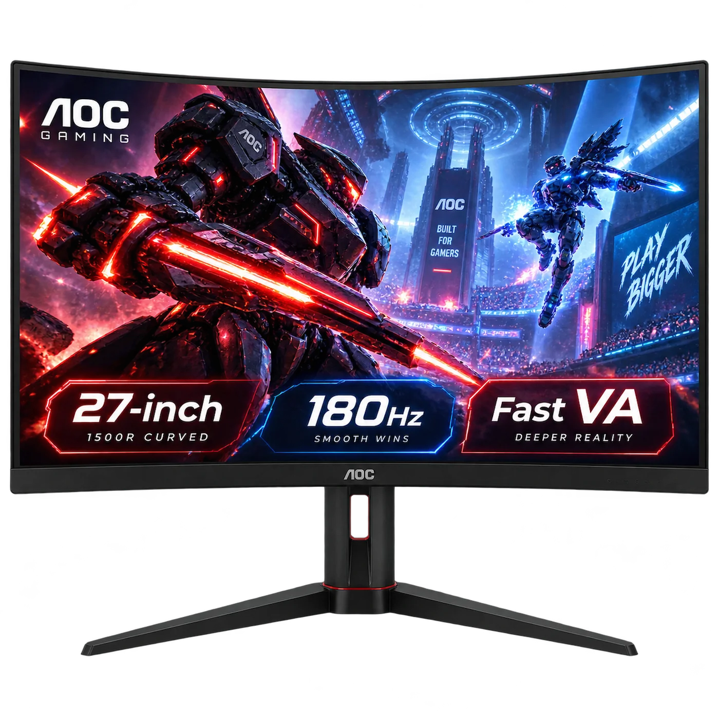AOC C27G42E 27" 180Hz Curved Gaming Monitor
