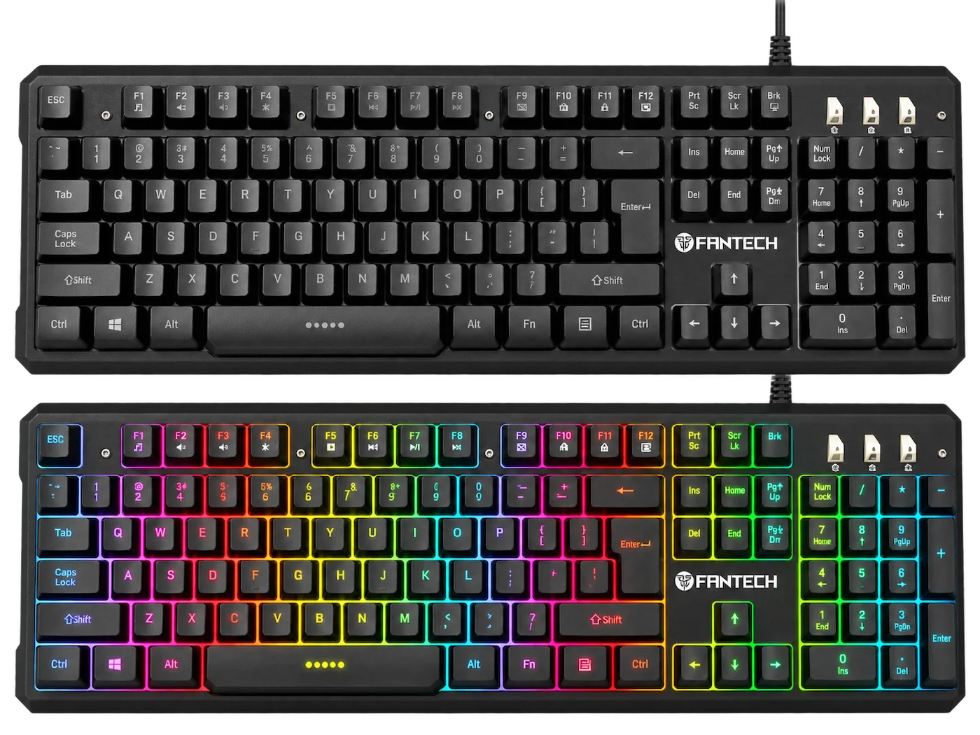 Fantech SOLDIER K612 RGB Gaming Keyboard – Black