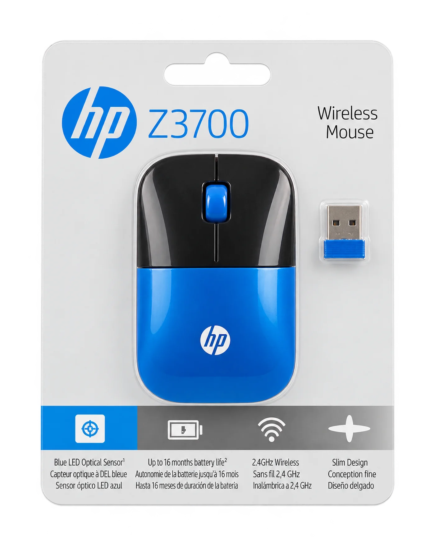HP Z3700 Wireless Mouse – Blue/Navy
