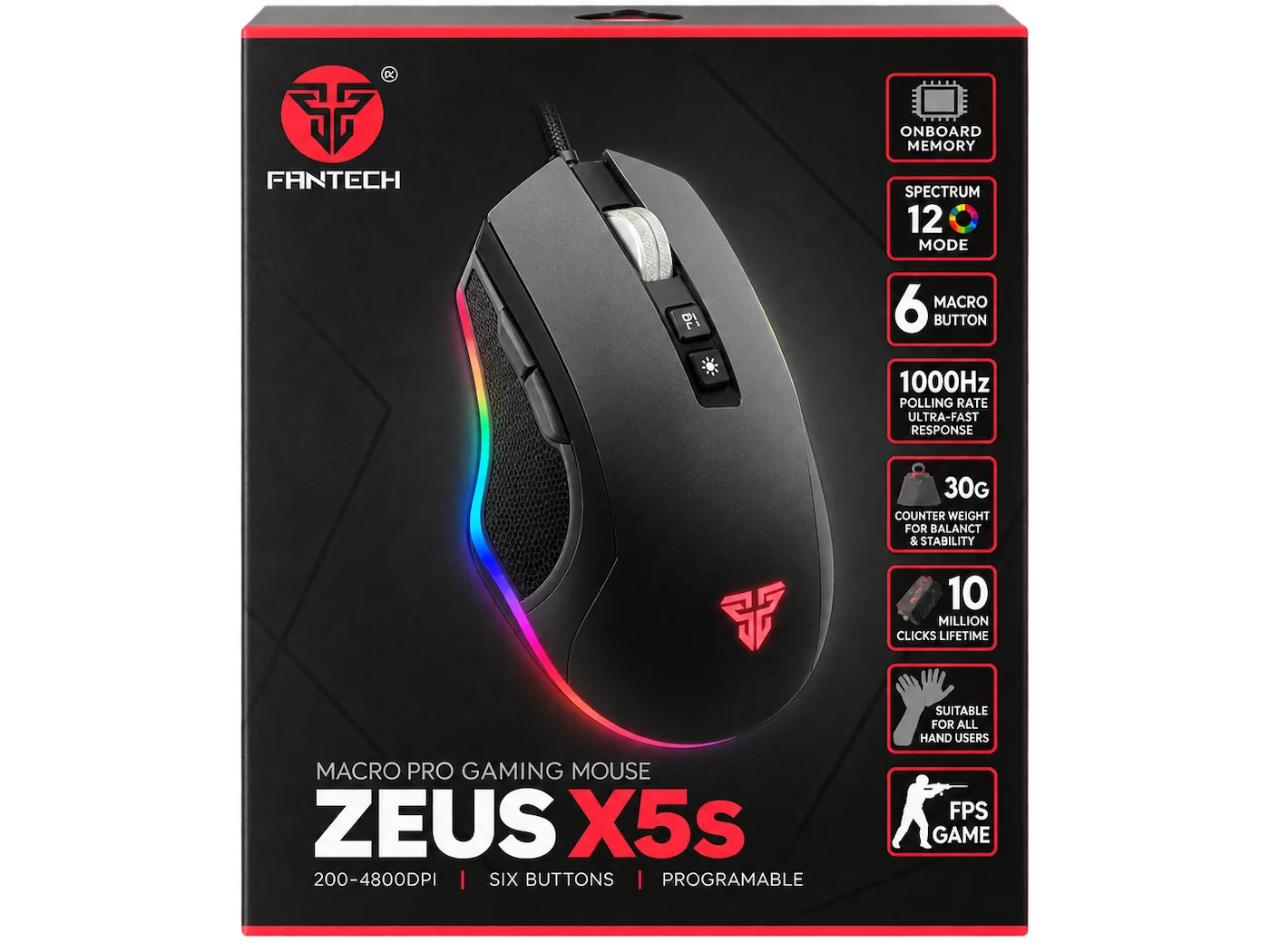 Fantech Zeus X5S Wired Gaming Mouse
