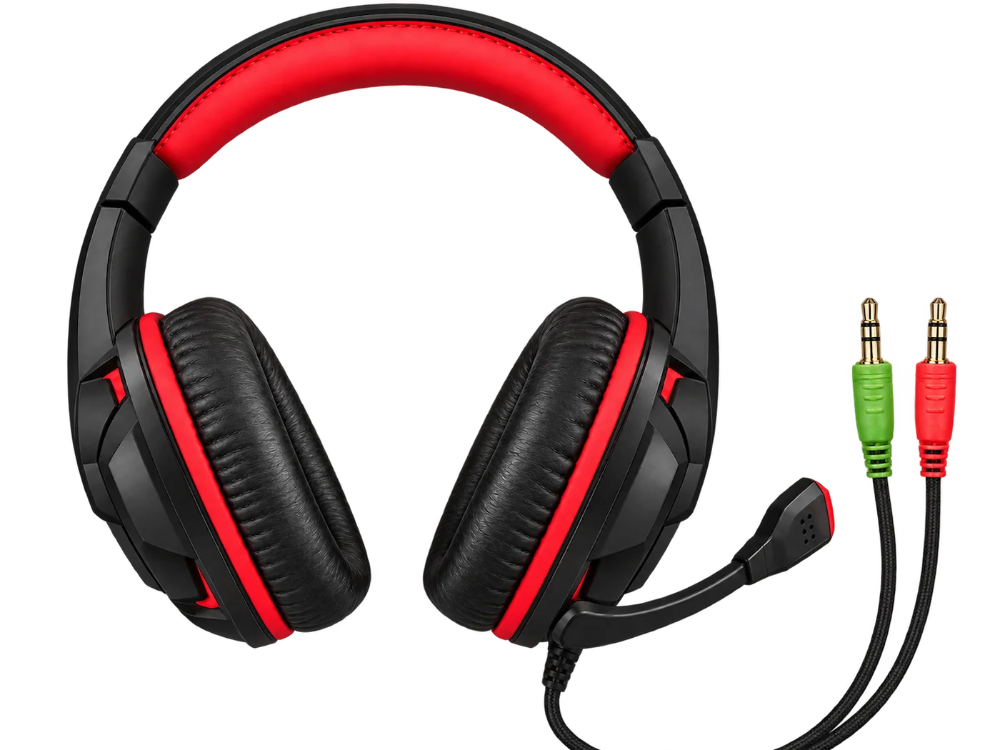 T10 Wired Gaming Headset – Red/Black