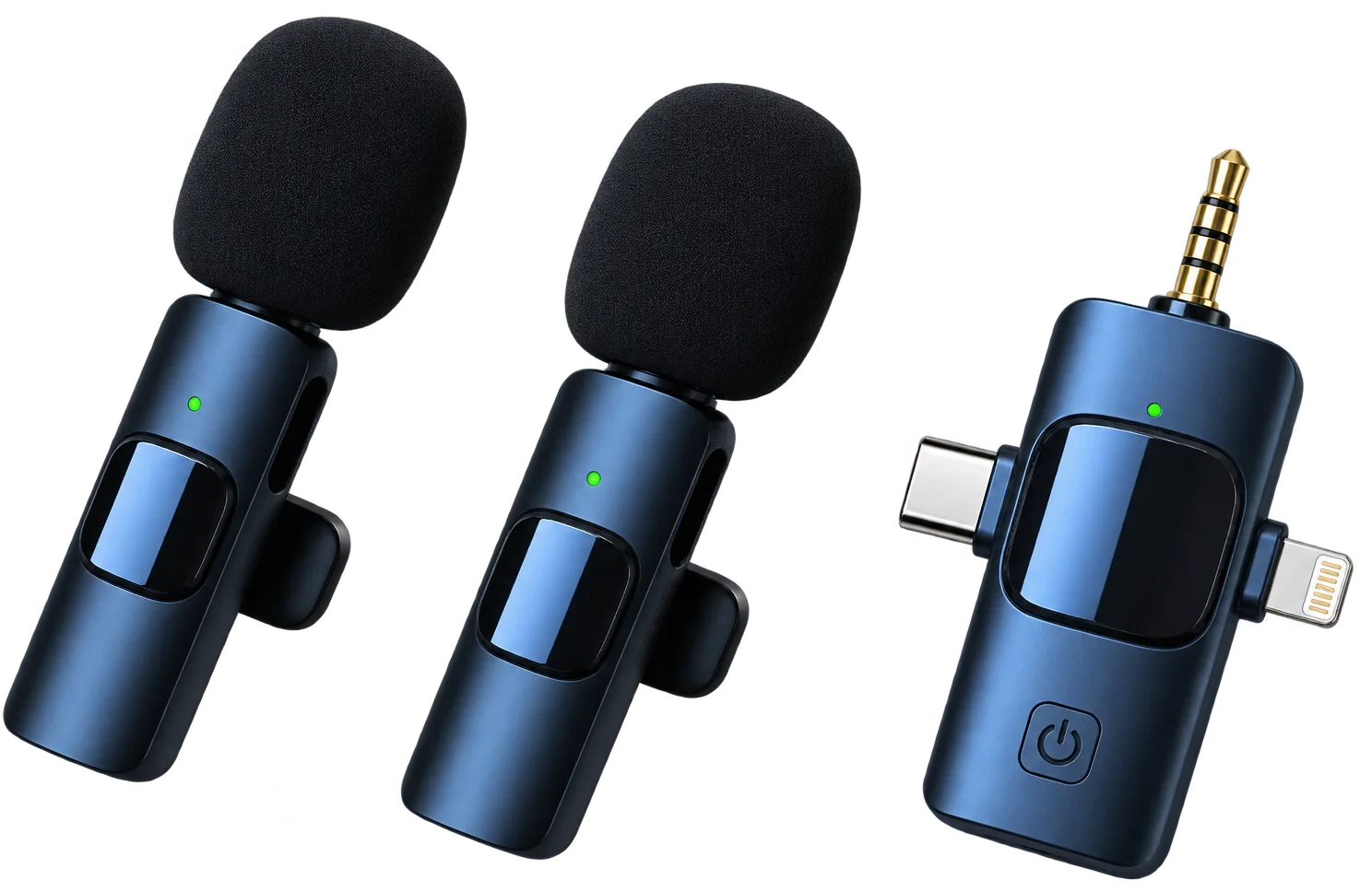 Efast K9 Dual Wireless Lavalier Microphone – 3-in-1 Receiver