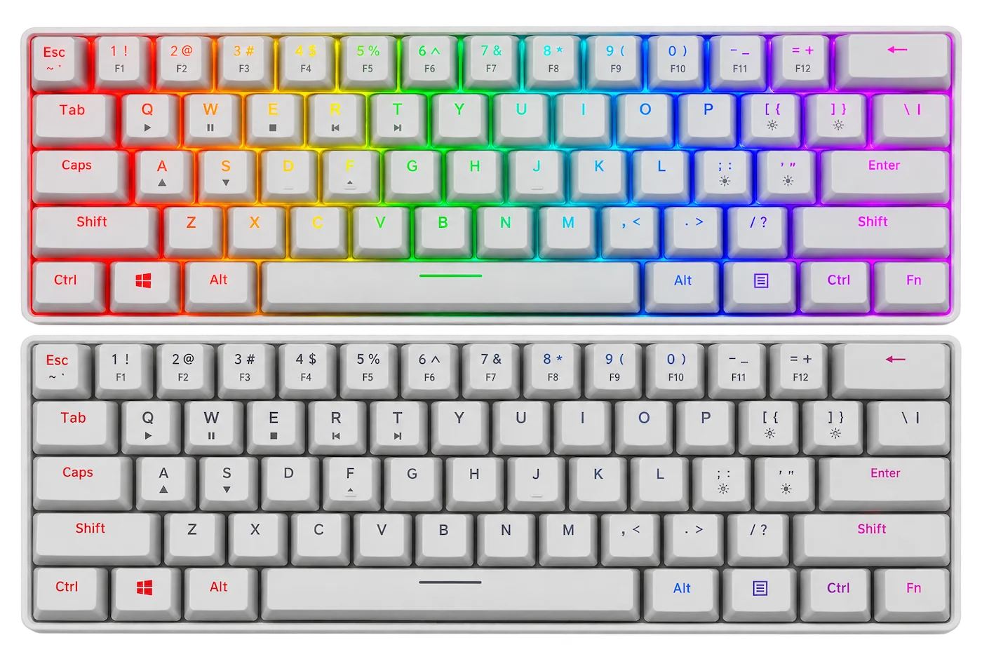 Zmeiling T60 Mechanical Gaming Keyboard – White