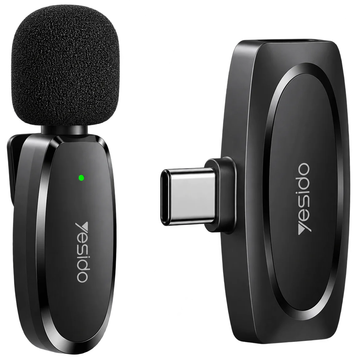 Yesido KR11 Wireless Lavalier Microphone – USB-C
