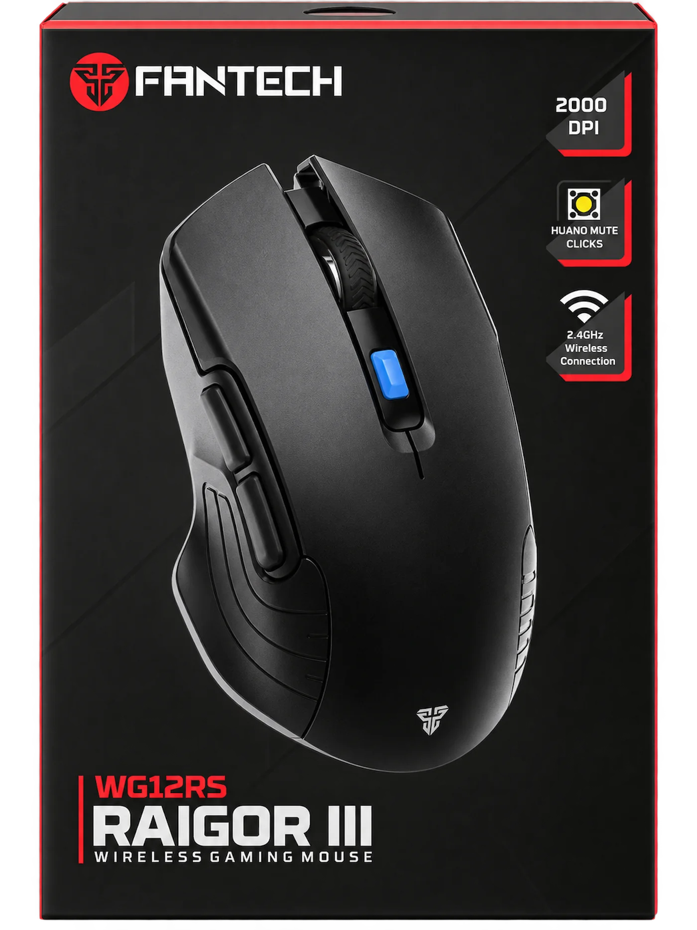 Fantech Raigor III WG12RS Wireless Gaming Mouse – Black