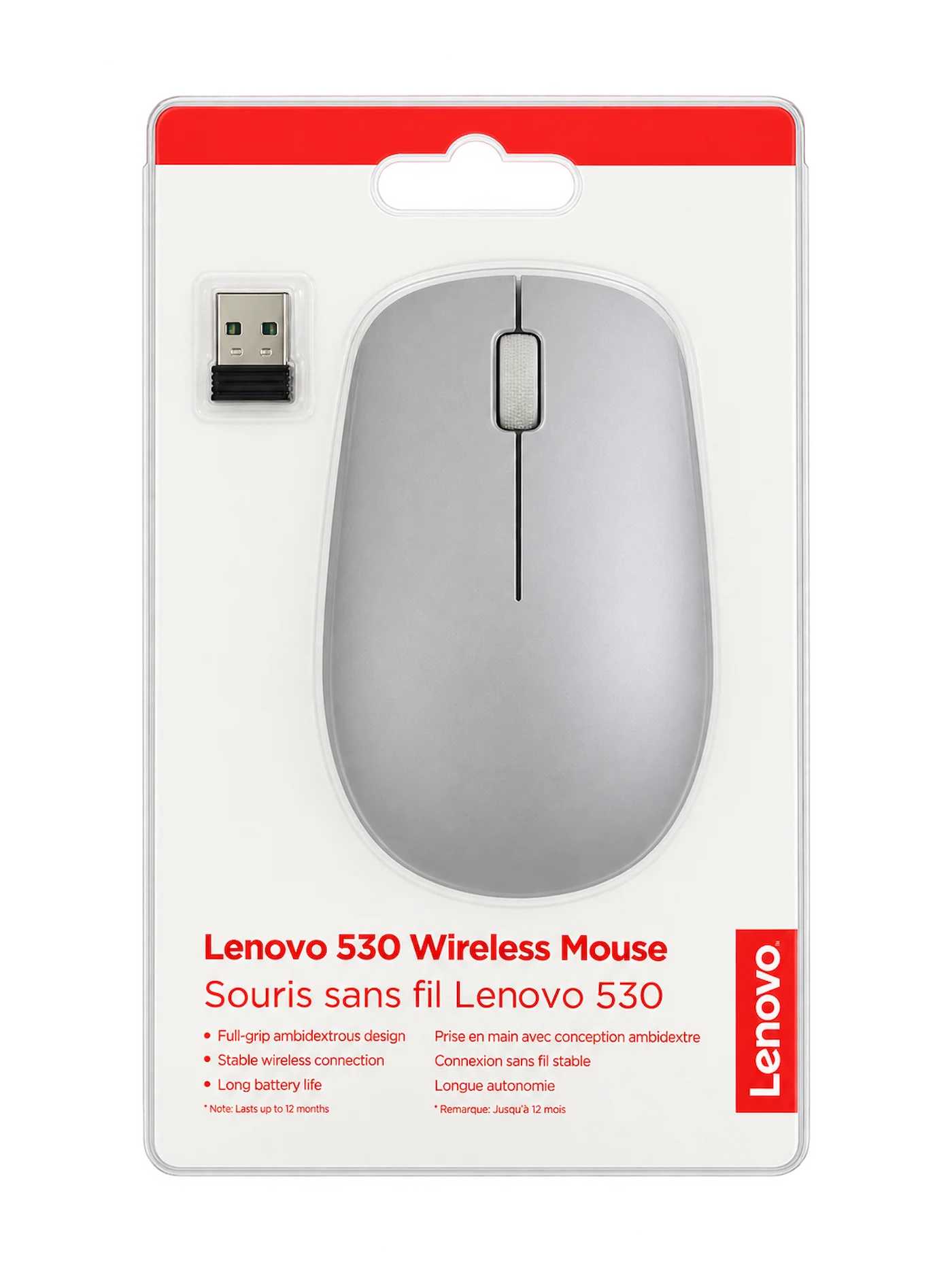 Lenovo 530 Wireless Mouse – Silver