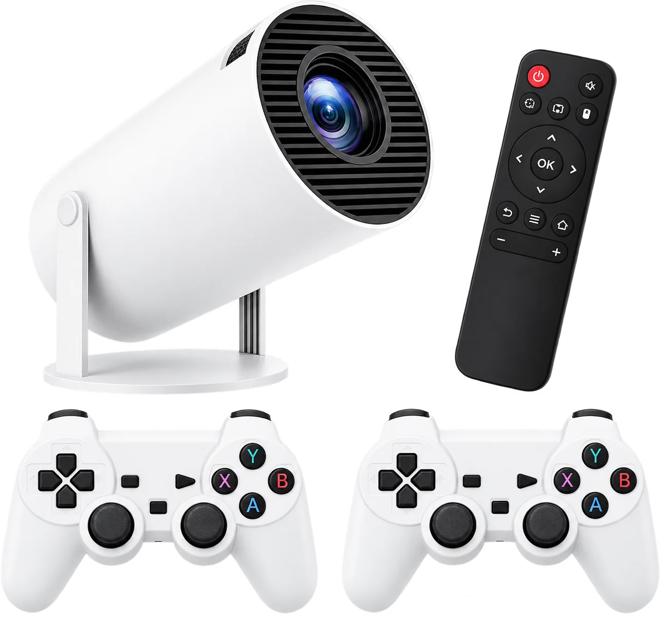 Generic 2-in-1 Smart Game Projector with 2 Wireless Controllers