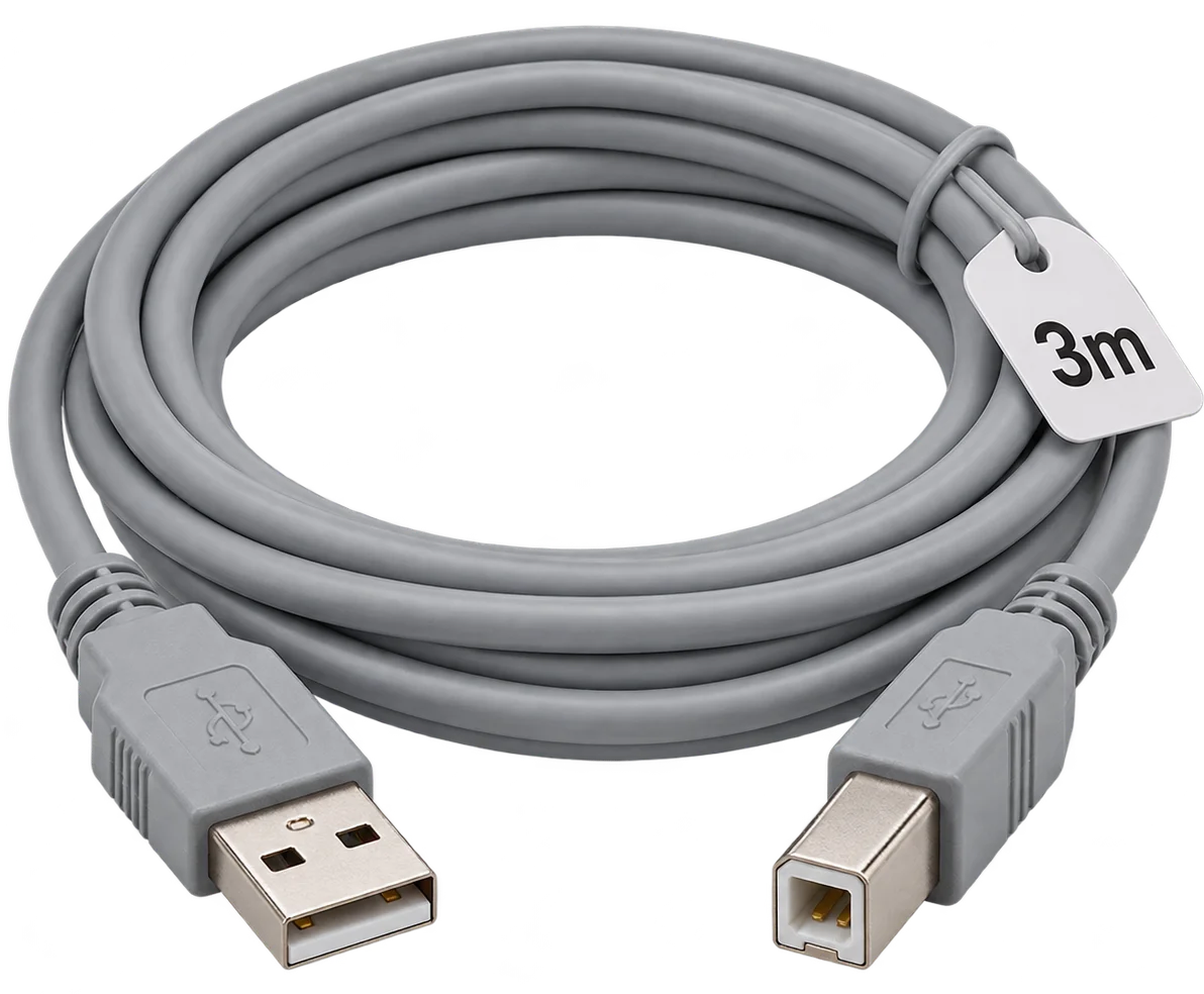 Generic USB-A to USB-B Printer Cable 3m