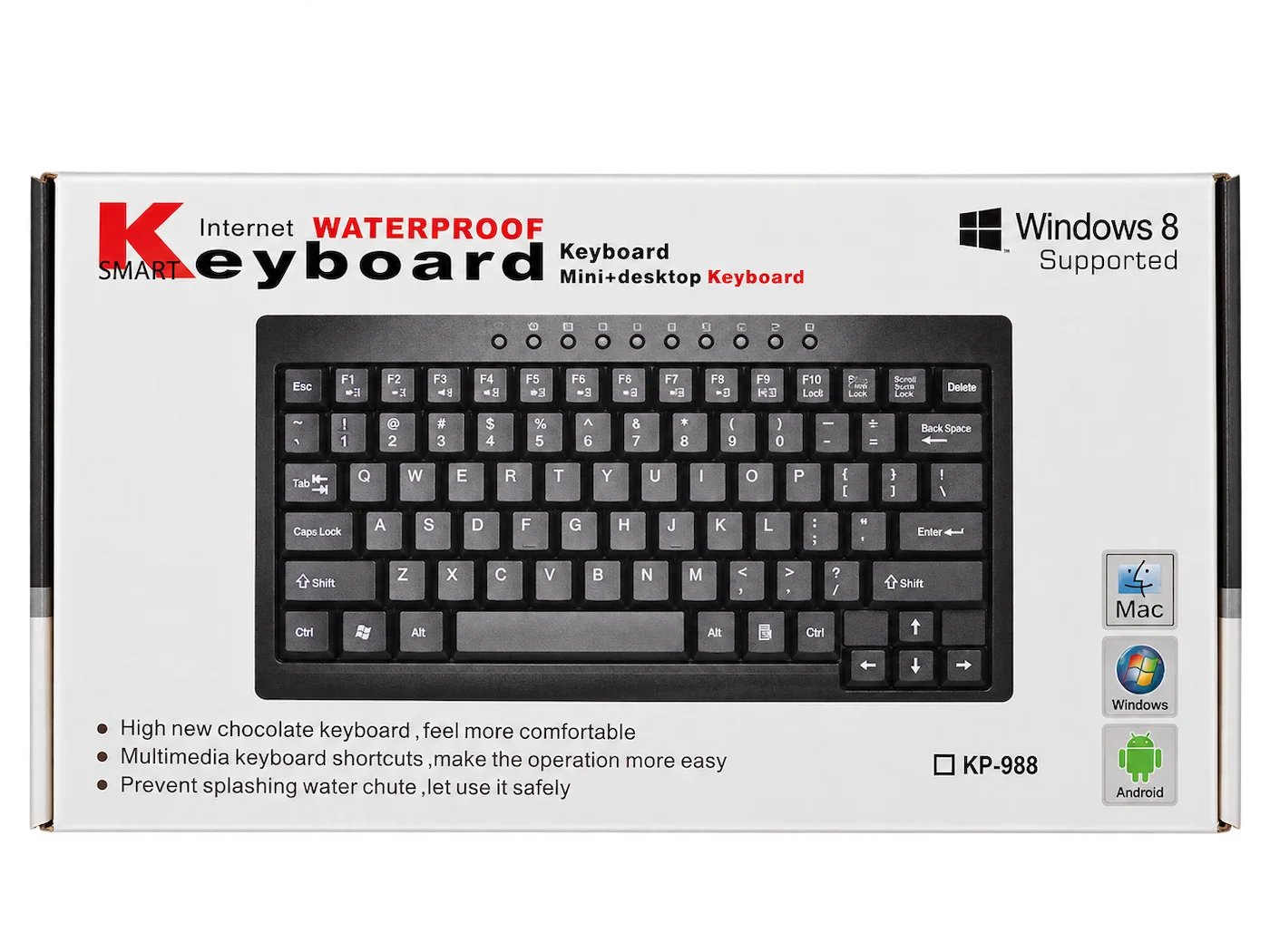 K Smart KP-988 Mini Multimedia Wired Keyboard