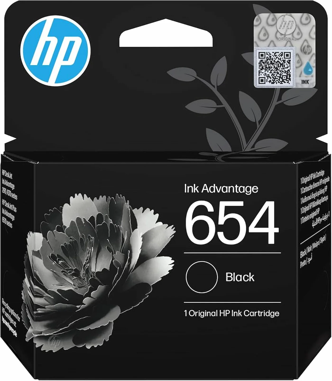 HP 654 Black Original Ink Advantage Cartridge
