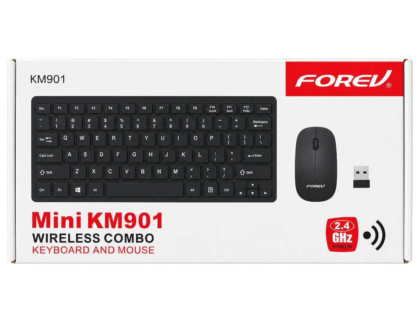 Forev FV-KM901 Mini Wireless Keyboard & Mouse Combo