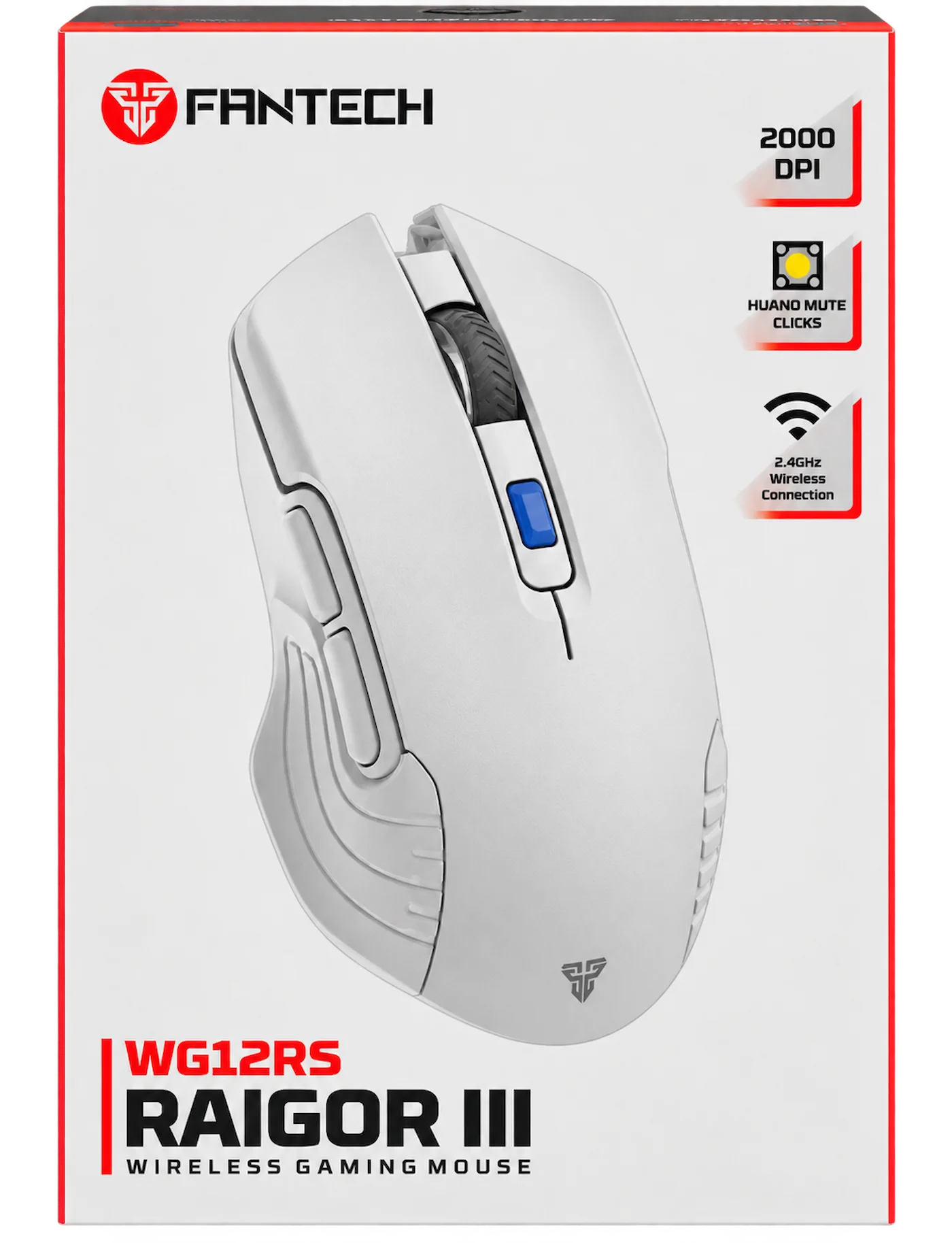 Fantech Raigor III WG12RS Wireless Gaming Mouse – White