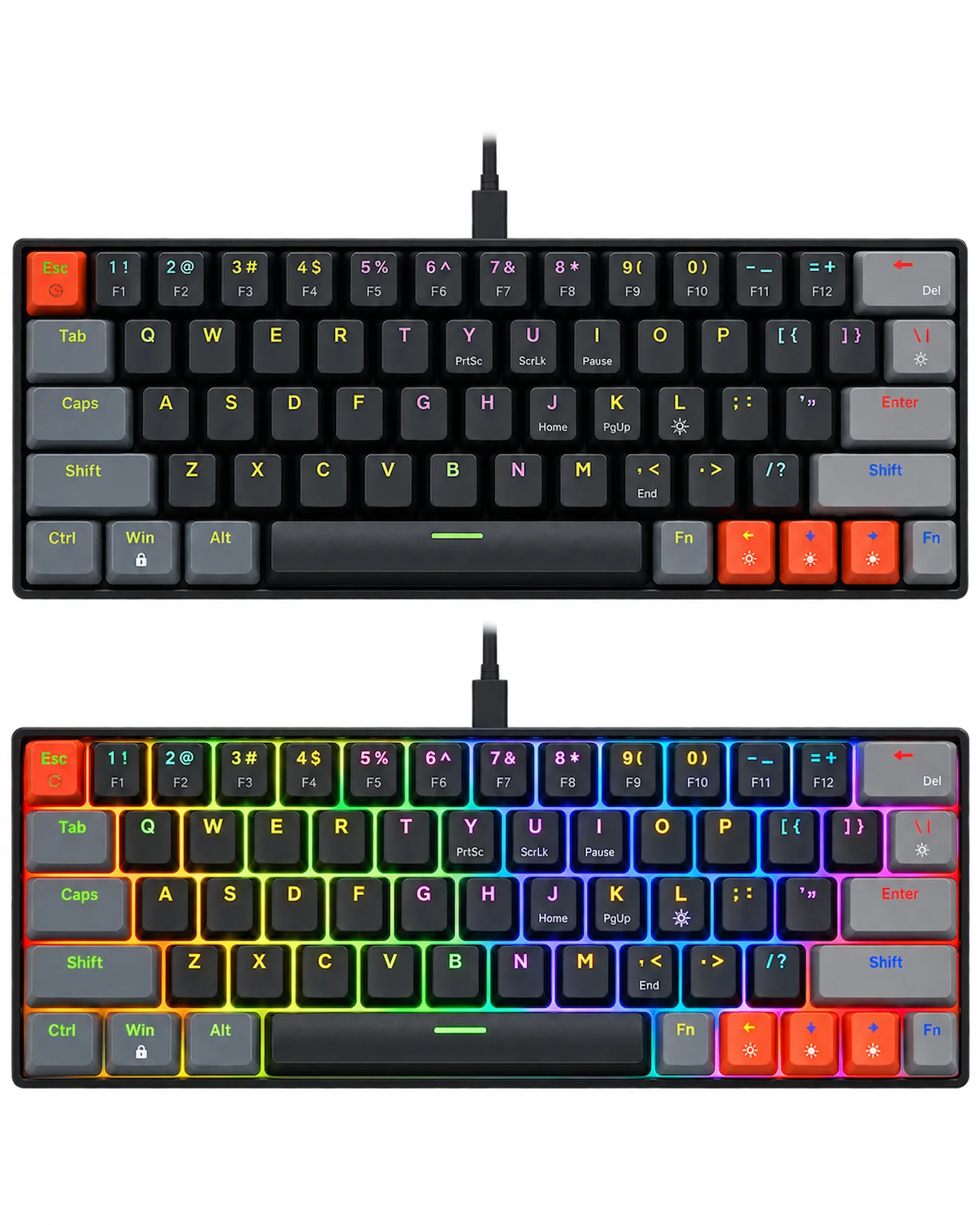 BAVIN G-K-998 Mechanical Gaming Keyboard – Black/Grey